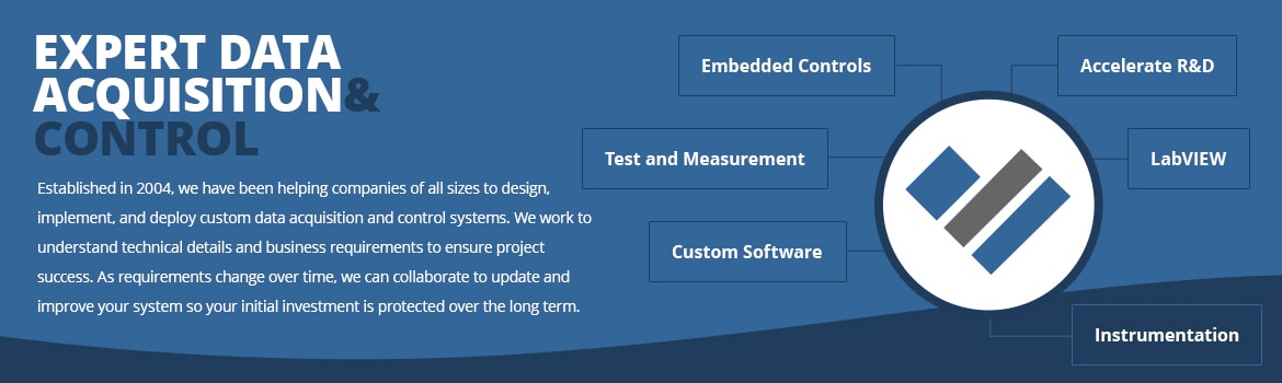 Established in 2004, we've been helping companies of all sizes to design, implement, and deploy custom data acquisition and control systems. We work to understand technical details and business requirements to ensure project success. As requirements change over time, we can collaborate to update and improve your system so your initial investment is protected over the long term.